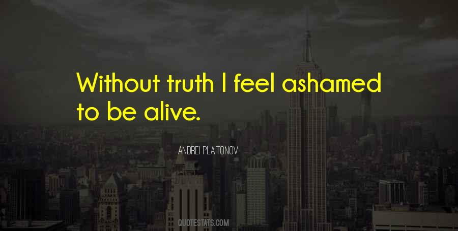 Feel Ashamed Quotes #1848660