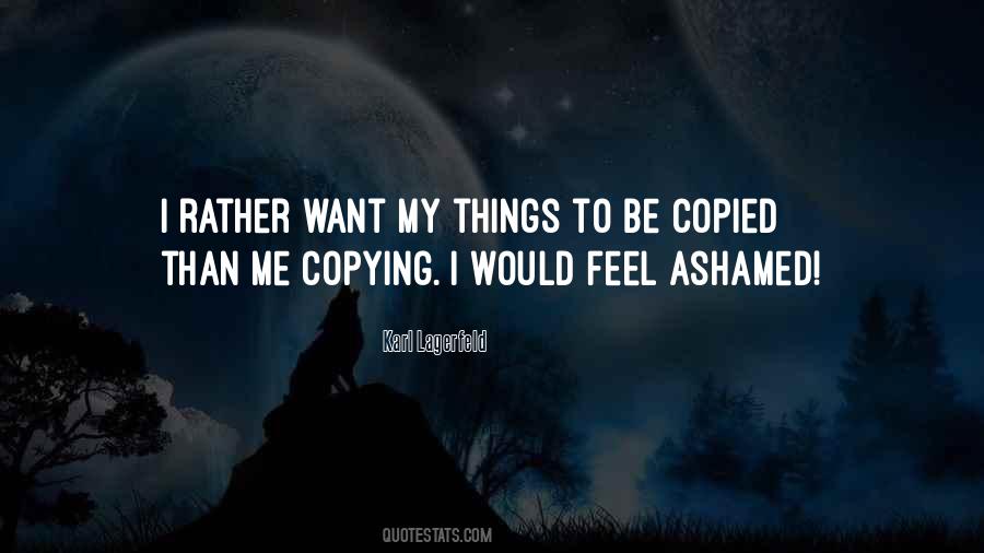 Feel Ashamed Quotes #651431