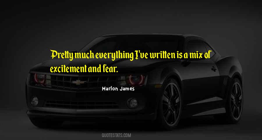 Fear And Excitement Quotes #1360045
