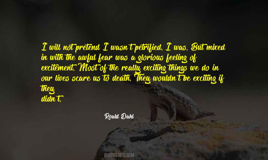 Fear And Excitement Quotes #1469799