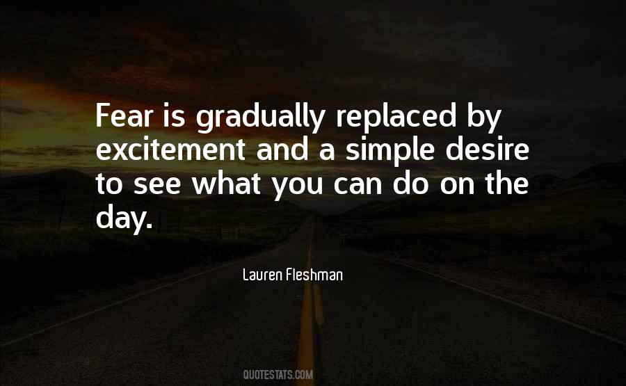 Fear And Excitement Quotes #856792