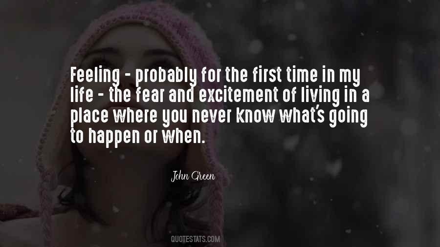 Fear And Excitement Quotes #957618