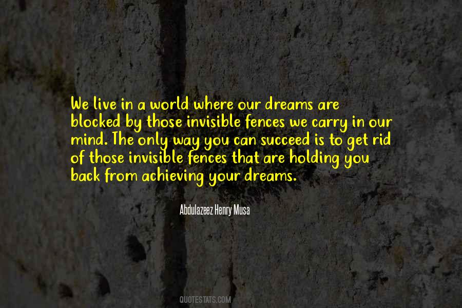 Dreams Achieving Quotes #983478