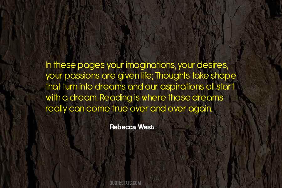 Dreams And Imaginations Quotes #544499