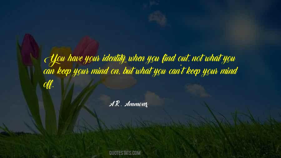 Keep Your Identity Quotes #851103