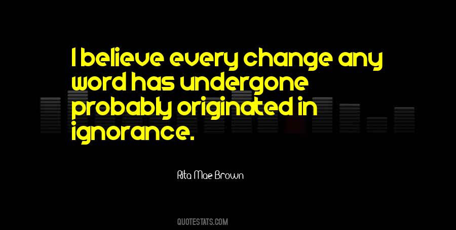 Word Change Quotes #1059345