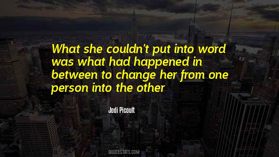 Word Change Quotes #1638423