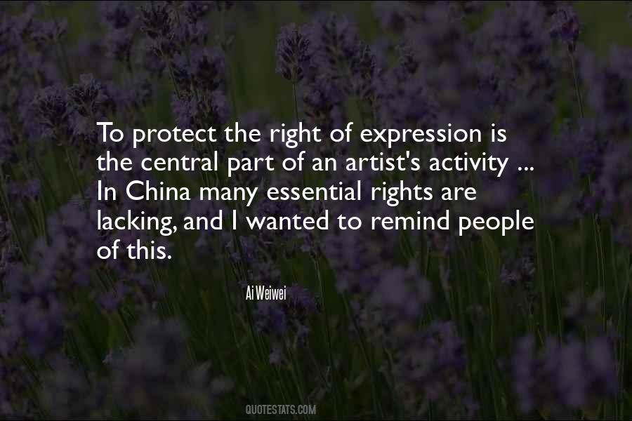 Right To Expression Quotes #1685037