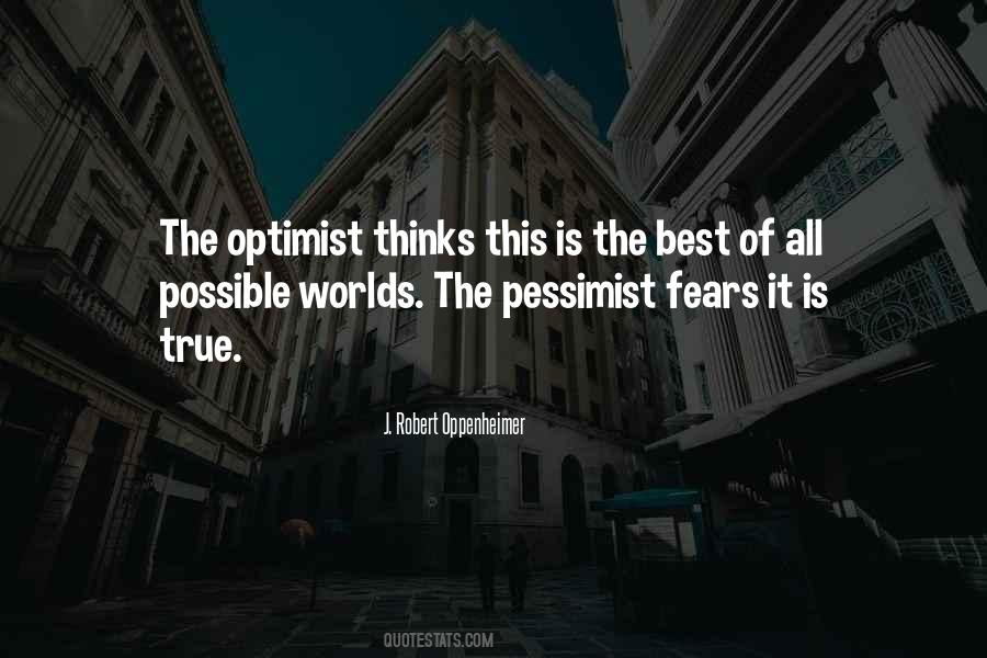 The Best Of All Possible Worlds Quotes #1420890