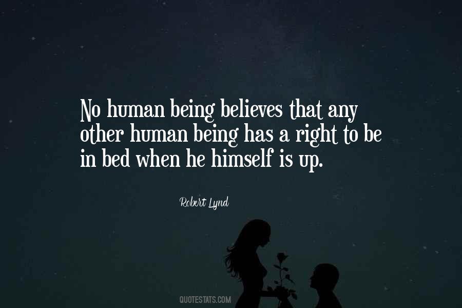 Being A Human Being Quotes #10708