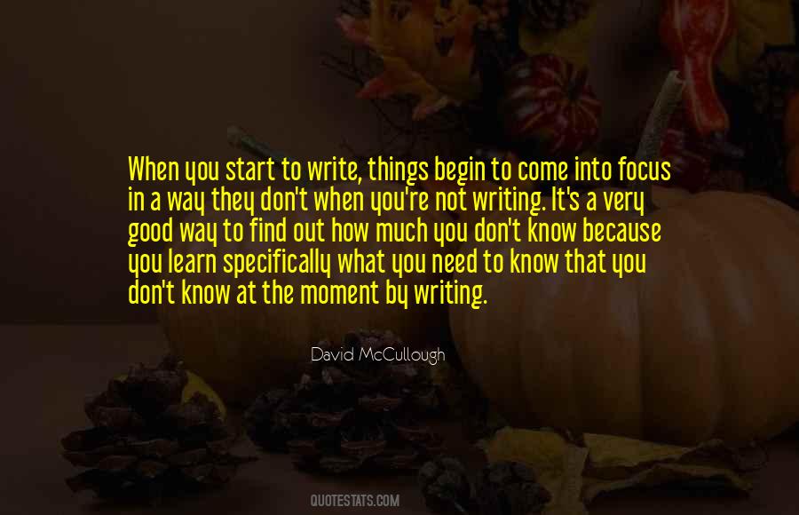 How To Start Writing Quotes #1721446