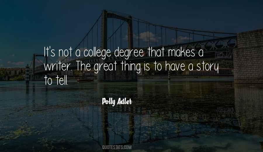 Quotes About A College Degree #550998