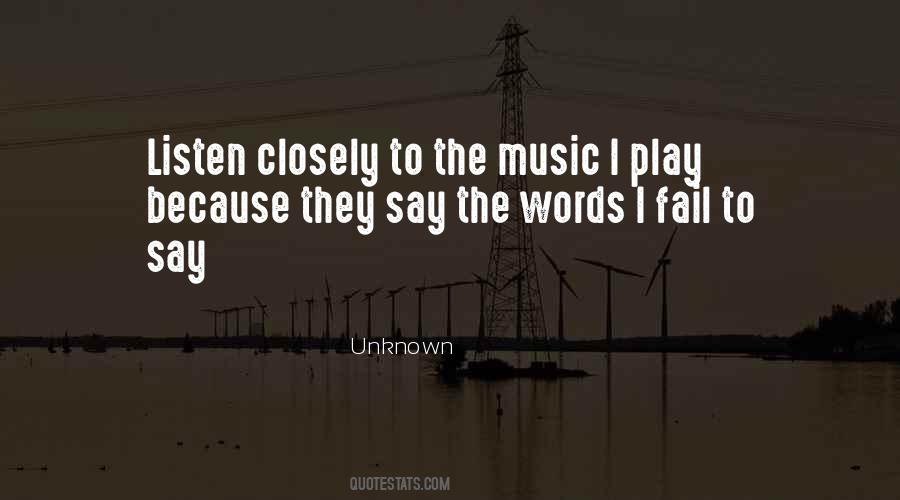 Unknown Music Quotes #187997