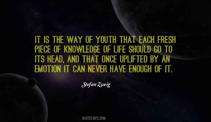 Knowledge Is Never Enough Quotes #435877
