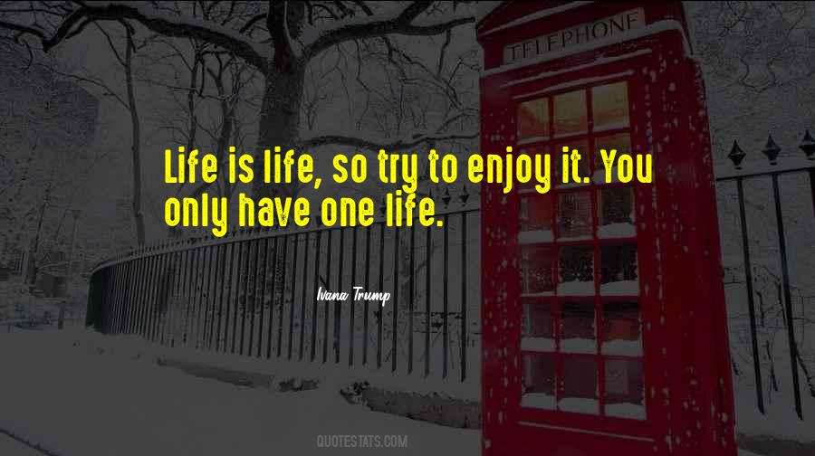 Life Is To Enjoy Quotes #317545