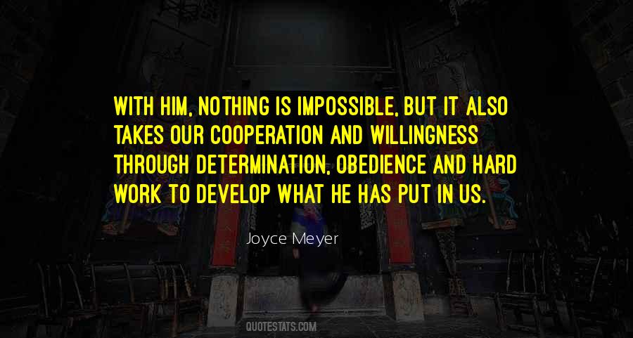 Determination Hard Work Quotes #722795