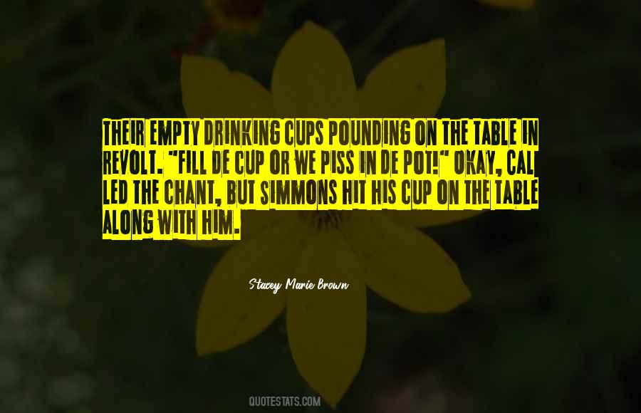 Drinking Cups Quotes #494847