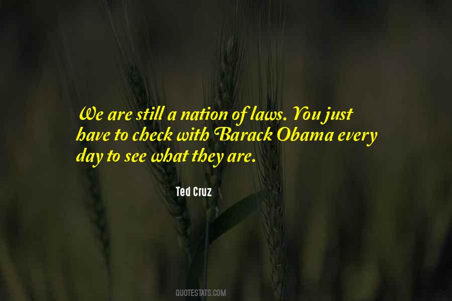 We Are A Nation Of Laws Quotes #1157511