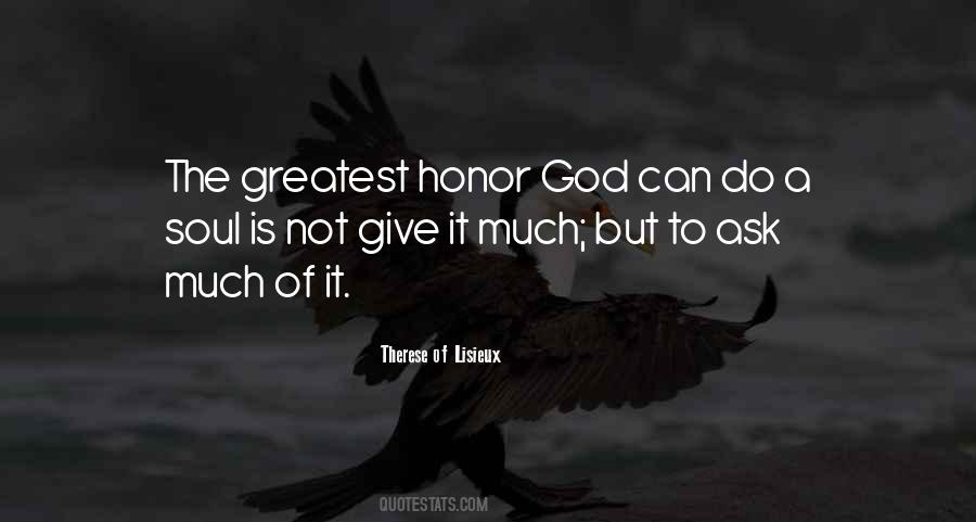 Honor God Quotes #358735
