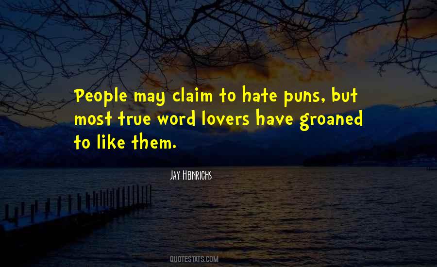 Quotes About Word Lovers #453290
