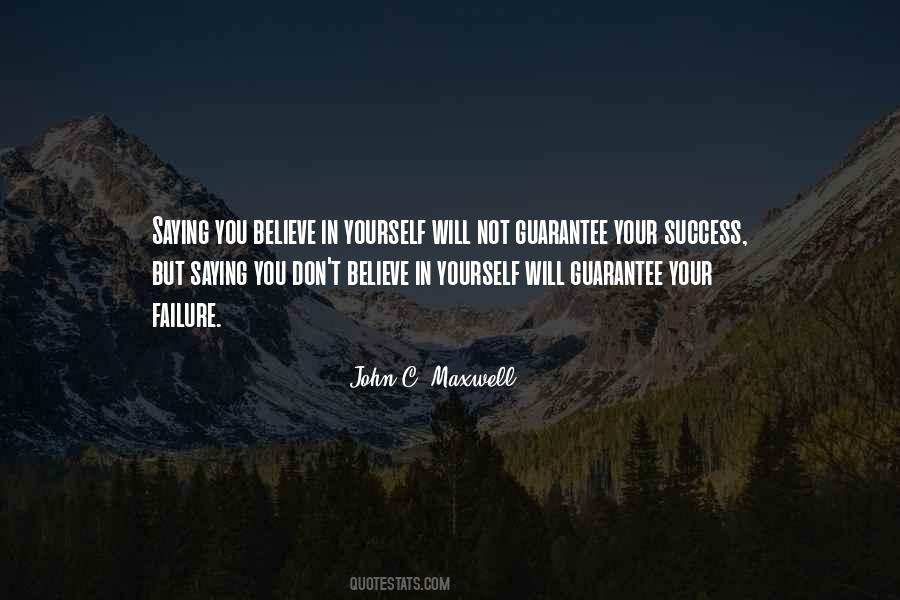 Believe In Yourself Success Quotes #1369750