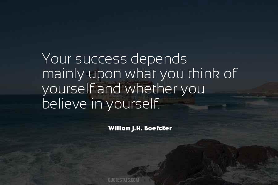 Believe In Yourself Success Quotes #344916