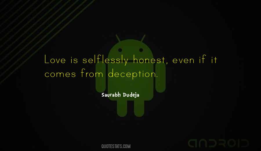 Deception Love Quotes #612813