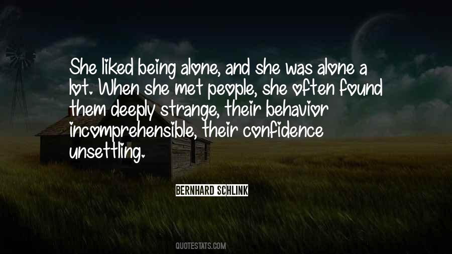 She Was Alone Quotes #1510153