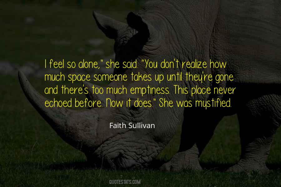 She Was Alone Quotes #178098