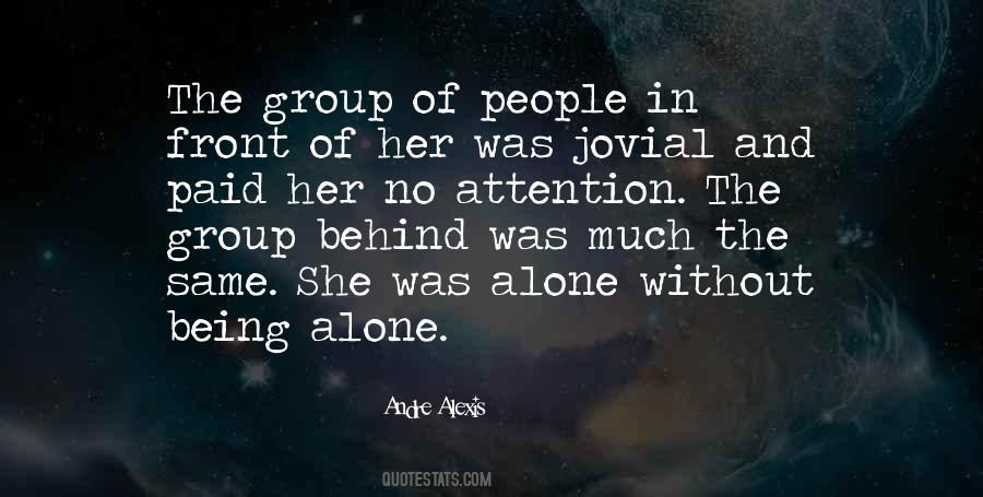 She Was Alone Quotes #1874755