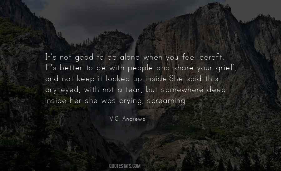 She Was Alone Quotes #348833