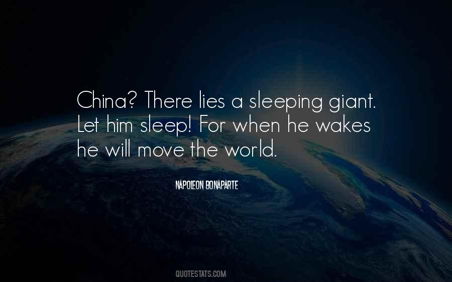 China Is A Sleeping Giant Quotes #1541647