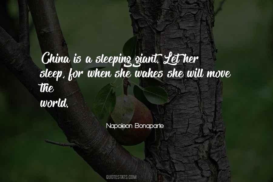China Is A Sleeping Giant Quotes #756799