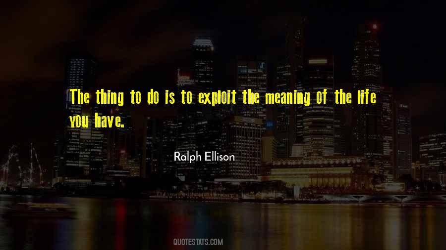 Quotes About The Meaning Of Things #29073