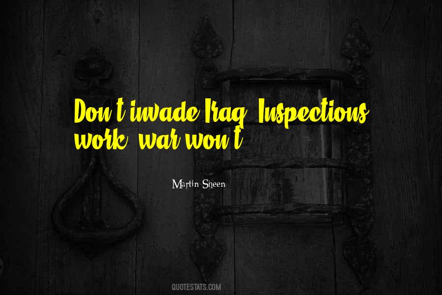 Quotes About Inspections #1396672