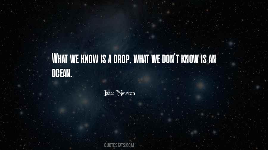 What Is A Drop Quotes #1513330
