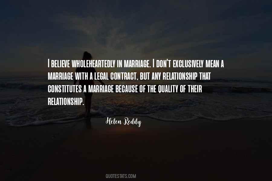 I Believe In Marriage Quotes #37669