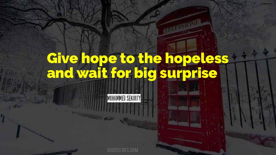 Big Surprise Quotes #265268