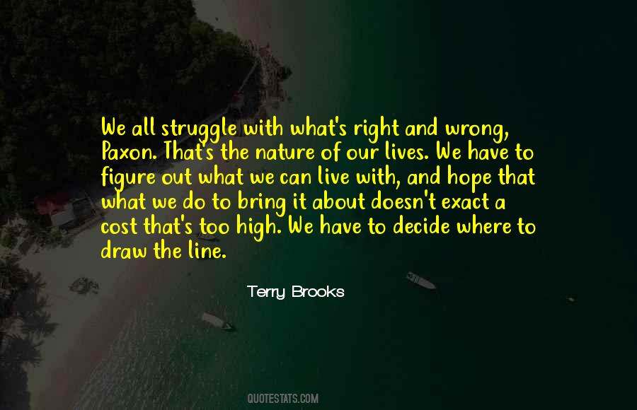 When To Draw The Line Quotes #167975