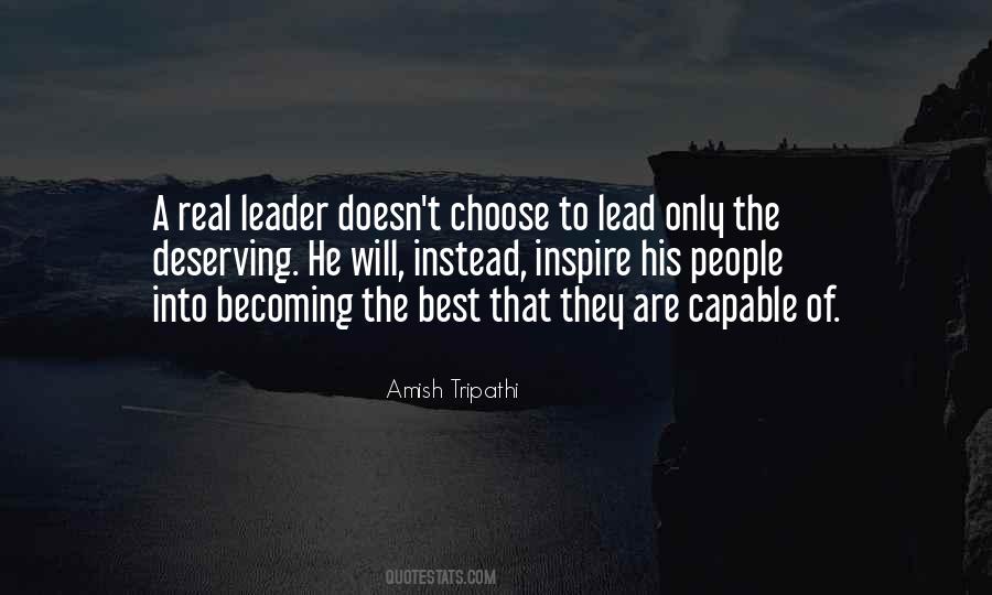 A Real Leader Quotes #507065