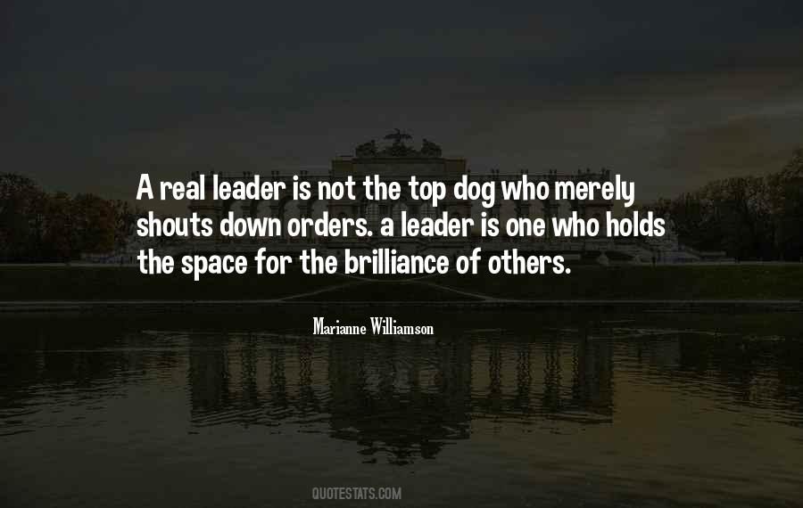 A Real Leader Quotes #807263