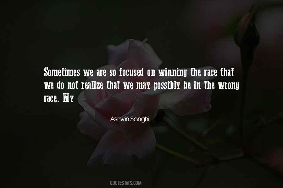 Winning Race Quotes #344685