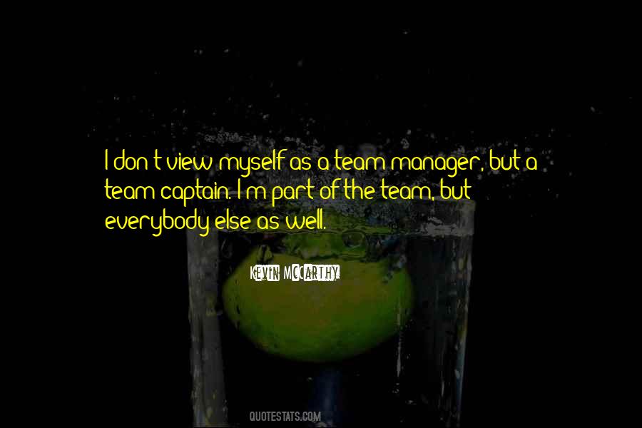 Captain Of The Team Quotes #1037518