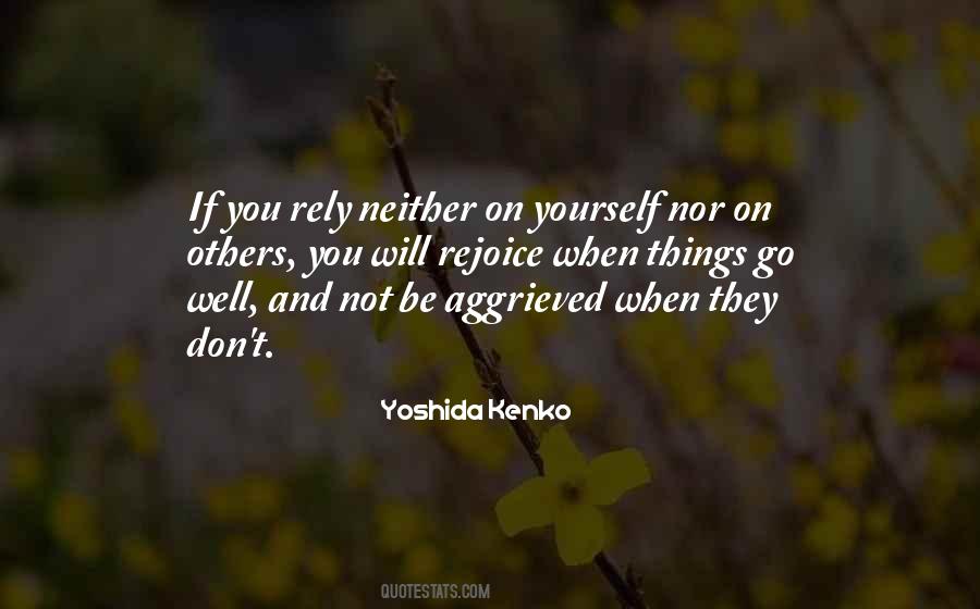 Only Rely On Yourself Quotes #45270