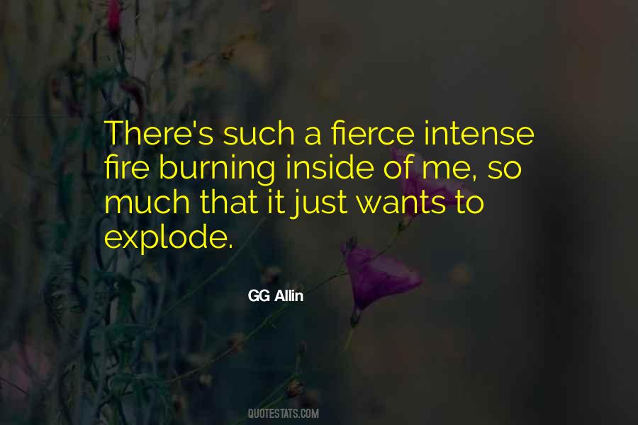 Fire Burning Inside Of Me Quotes #480922
