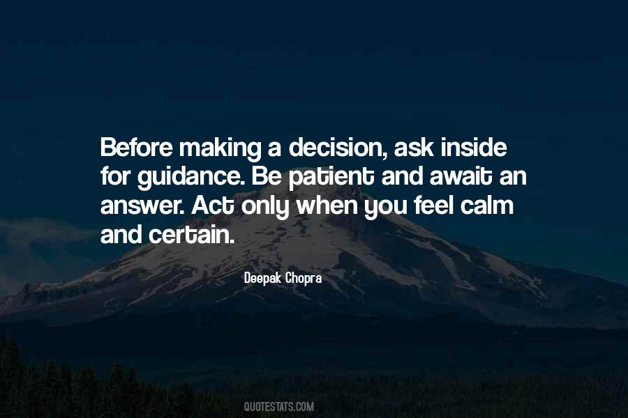 Patient And Calm Quotes #939521