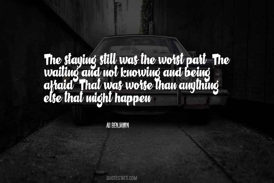 Waiting And Not Knowing Quotes #1032773