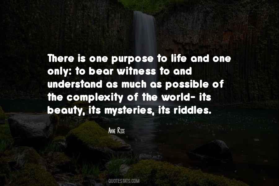 Quotes About The Mysteries Of Life #729007