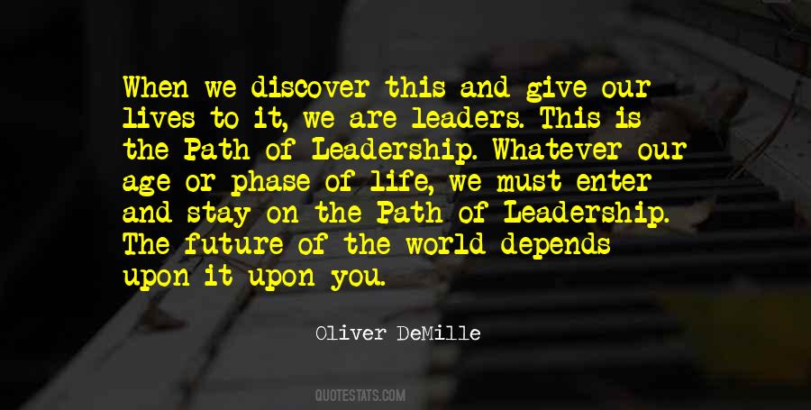 Stay On Path Quotes #513137