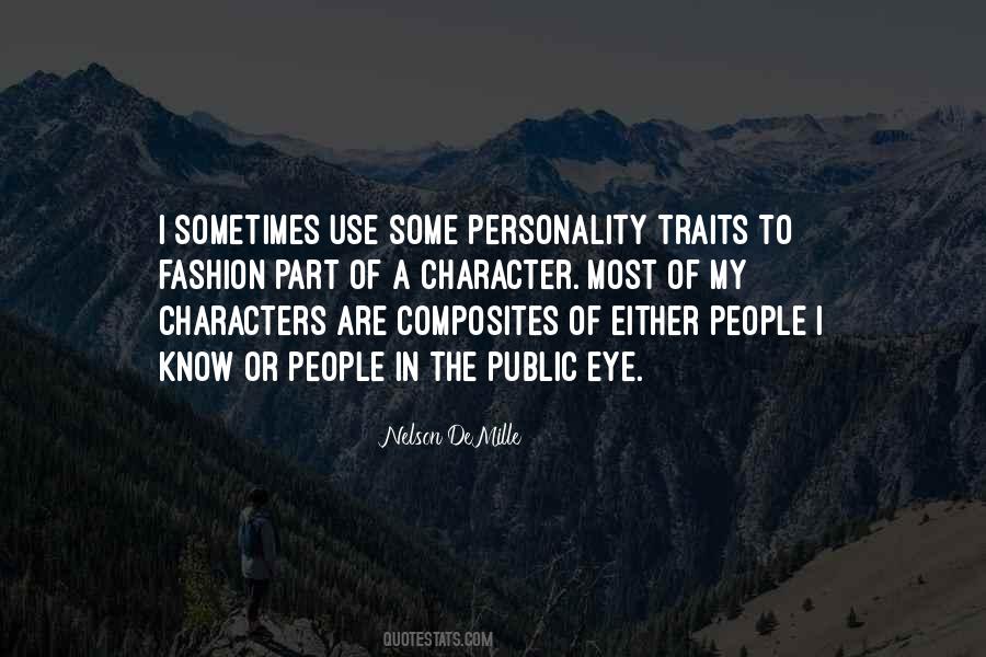 Personality Traits Of Quotes #923911